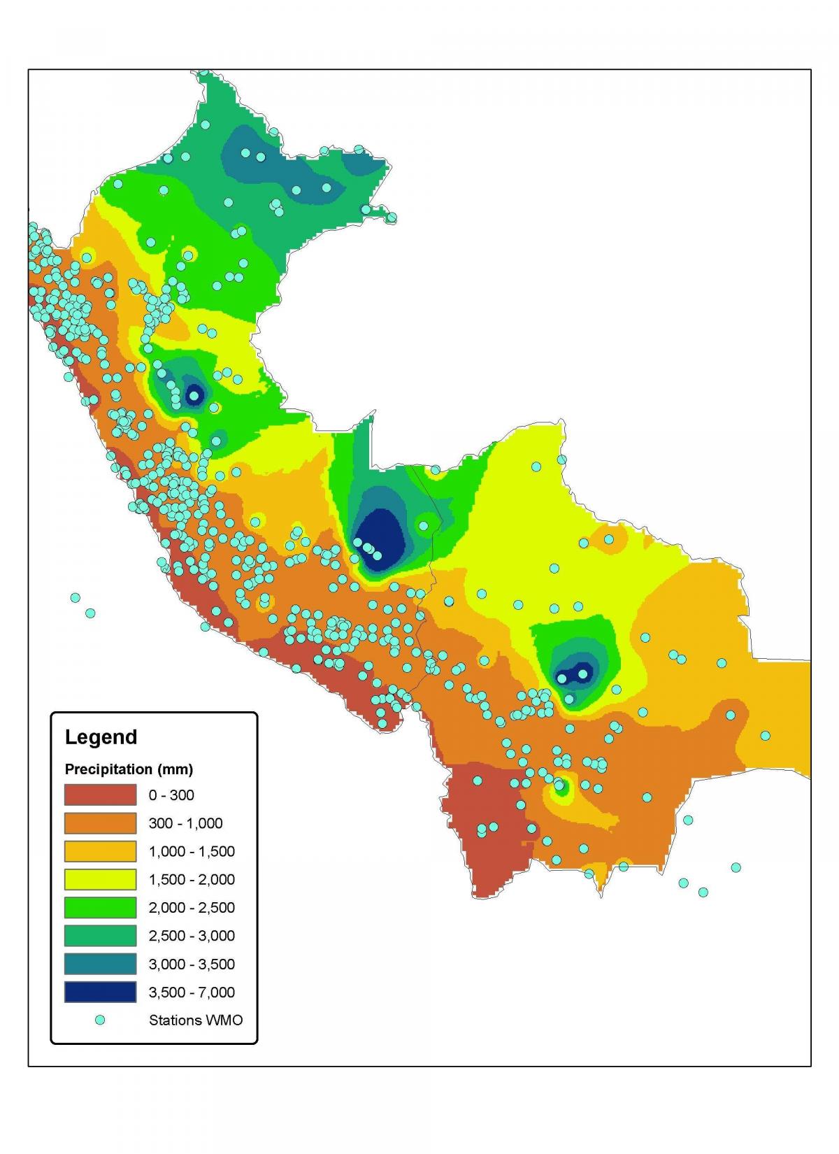 karta Peru klima