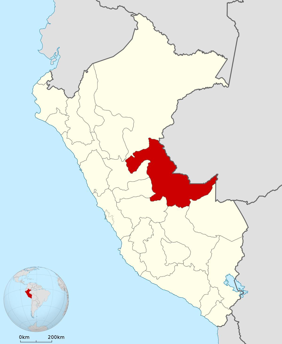 karta pucallpa Peru