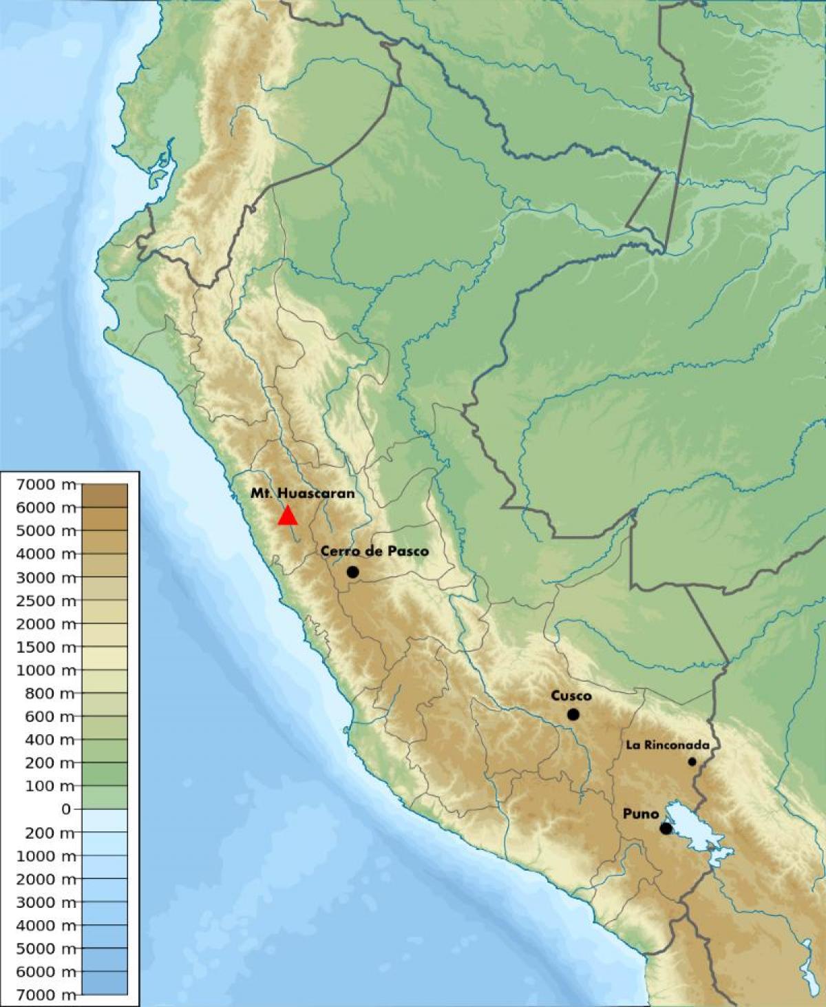 Visinske kartica Peru