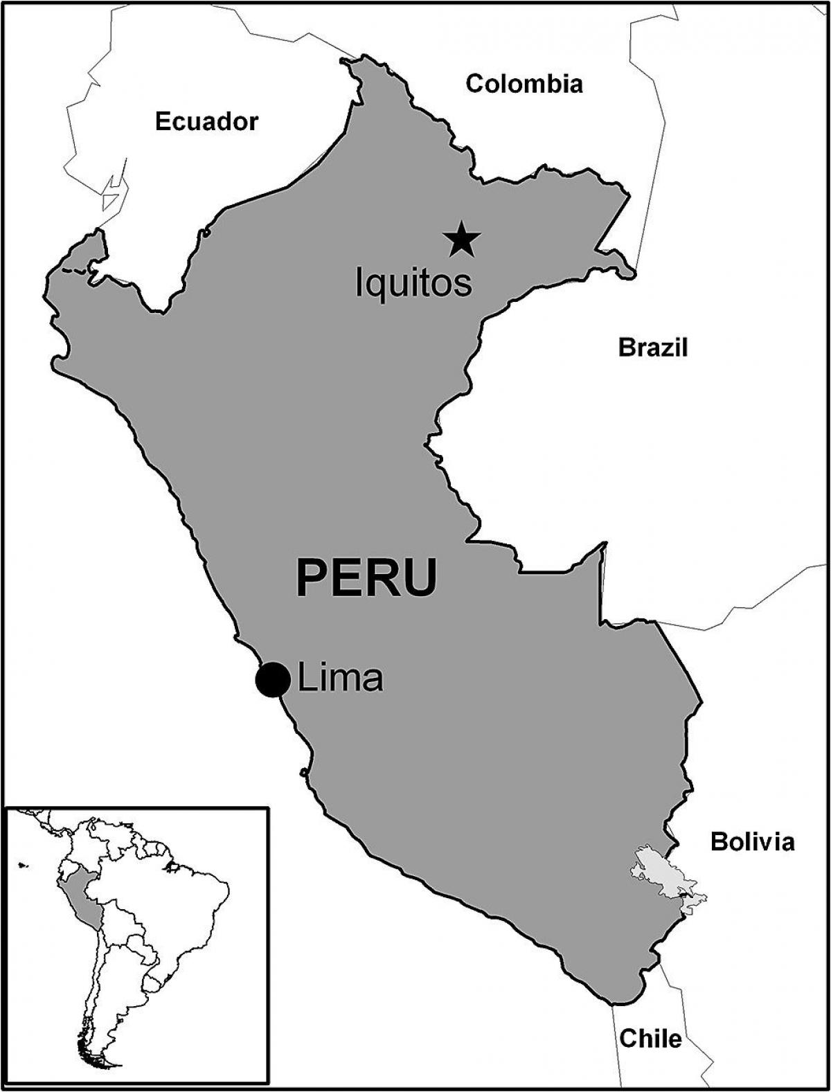 karta iquitos Peru