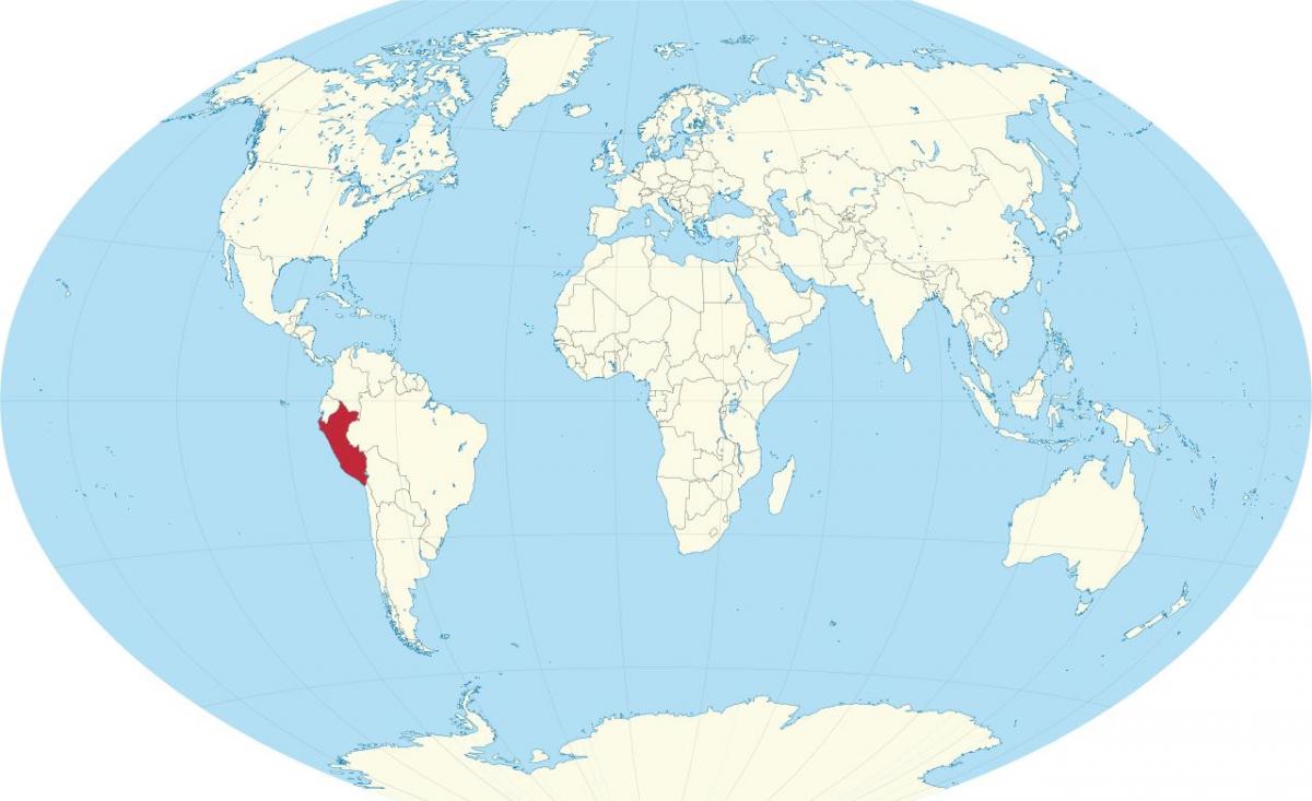 Zemlja Peru na karti svijeta