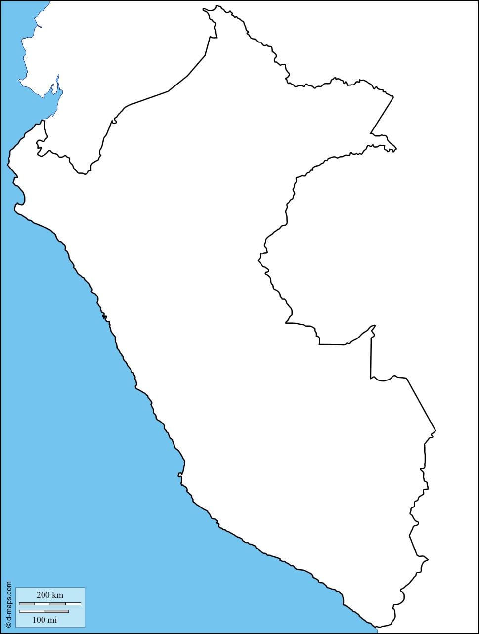 karta prazna kartica Peru