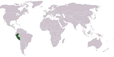 Karta Peru globalne