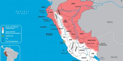 Karta Peru sa malarije