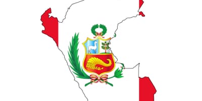 Karta Peru zastava