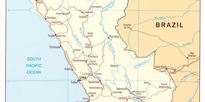Karta Države Peru
