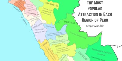 Karta Peru znamenitosti
